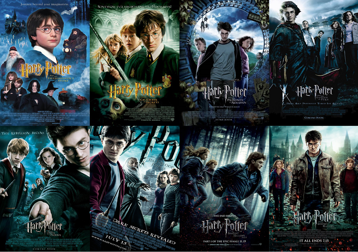 8 Posters for the Harry Potter Series